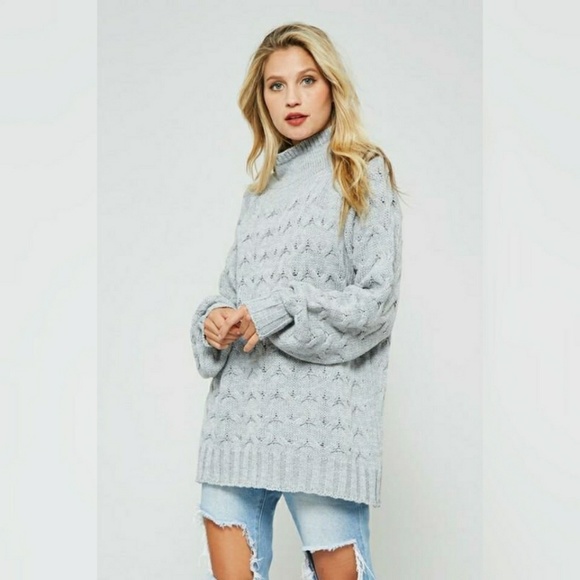 Sweaters - LAST • Sydney Mock Neck Sweater